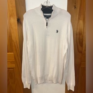 U.S. POLO ASSN. Winter White Sweater | Men’s Medium